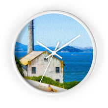 Load image into Gallery viewer, &quot;Old Building at Alcatraz Island Prison&quot; 10&quot; Fine Art Wall Clock